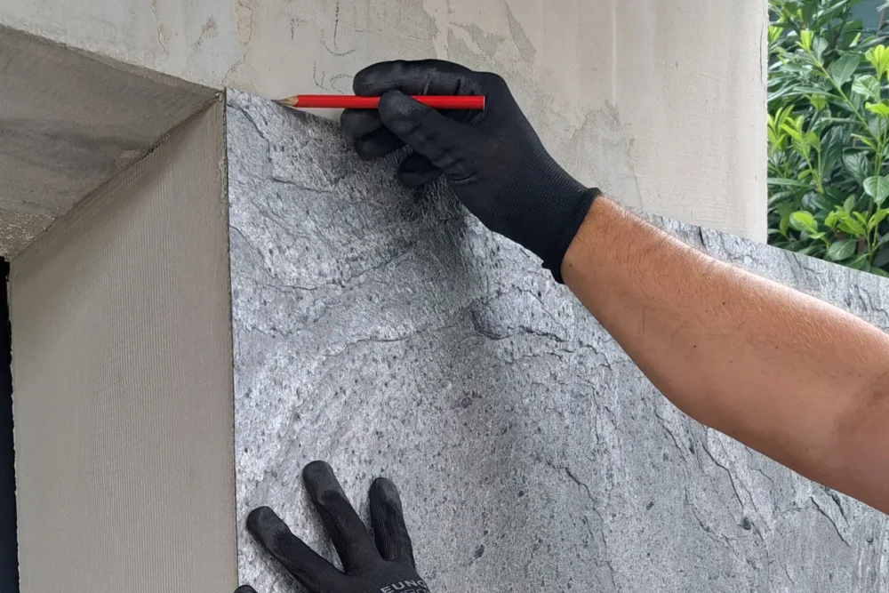 A kőfurnér burkolás folyamata